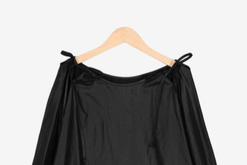 Plain Bow Blouse Product Image