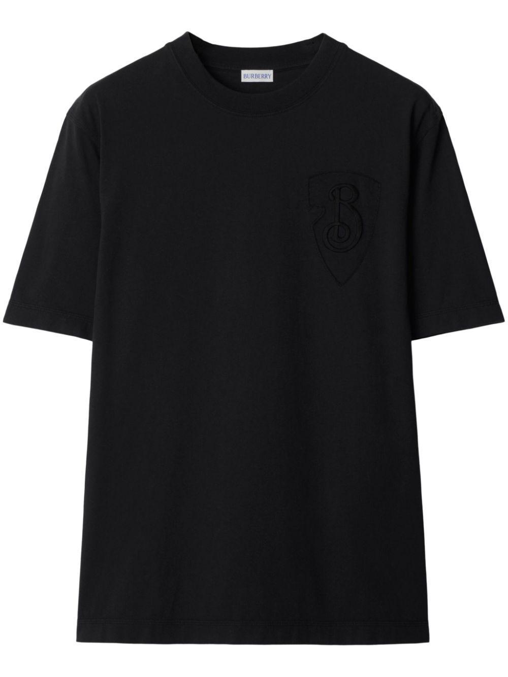 BURBERRY Logo T-shirt In Black Product Image