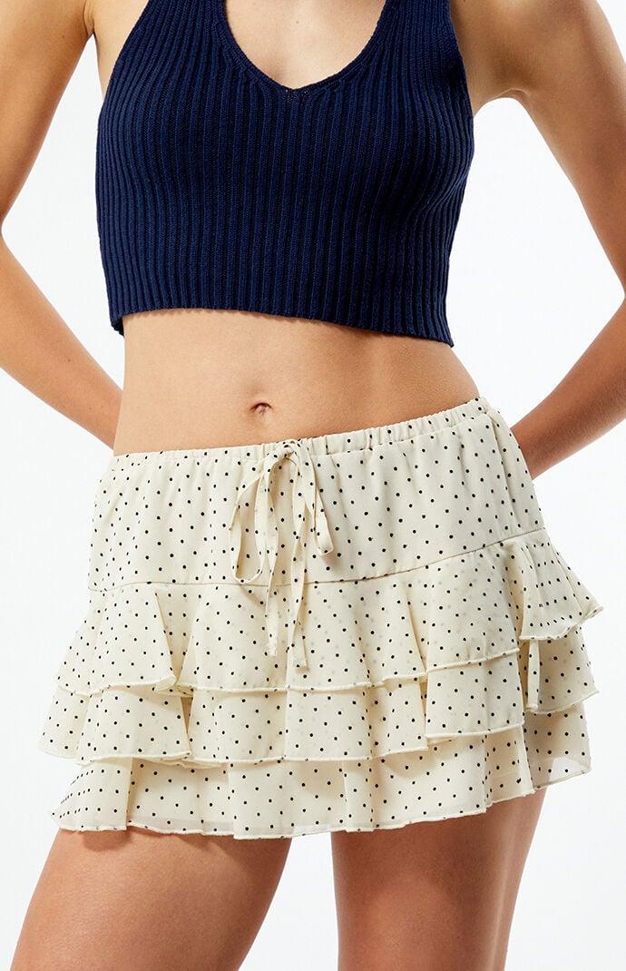 Women's Ruffle Mini Skirt - Product Image