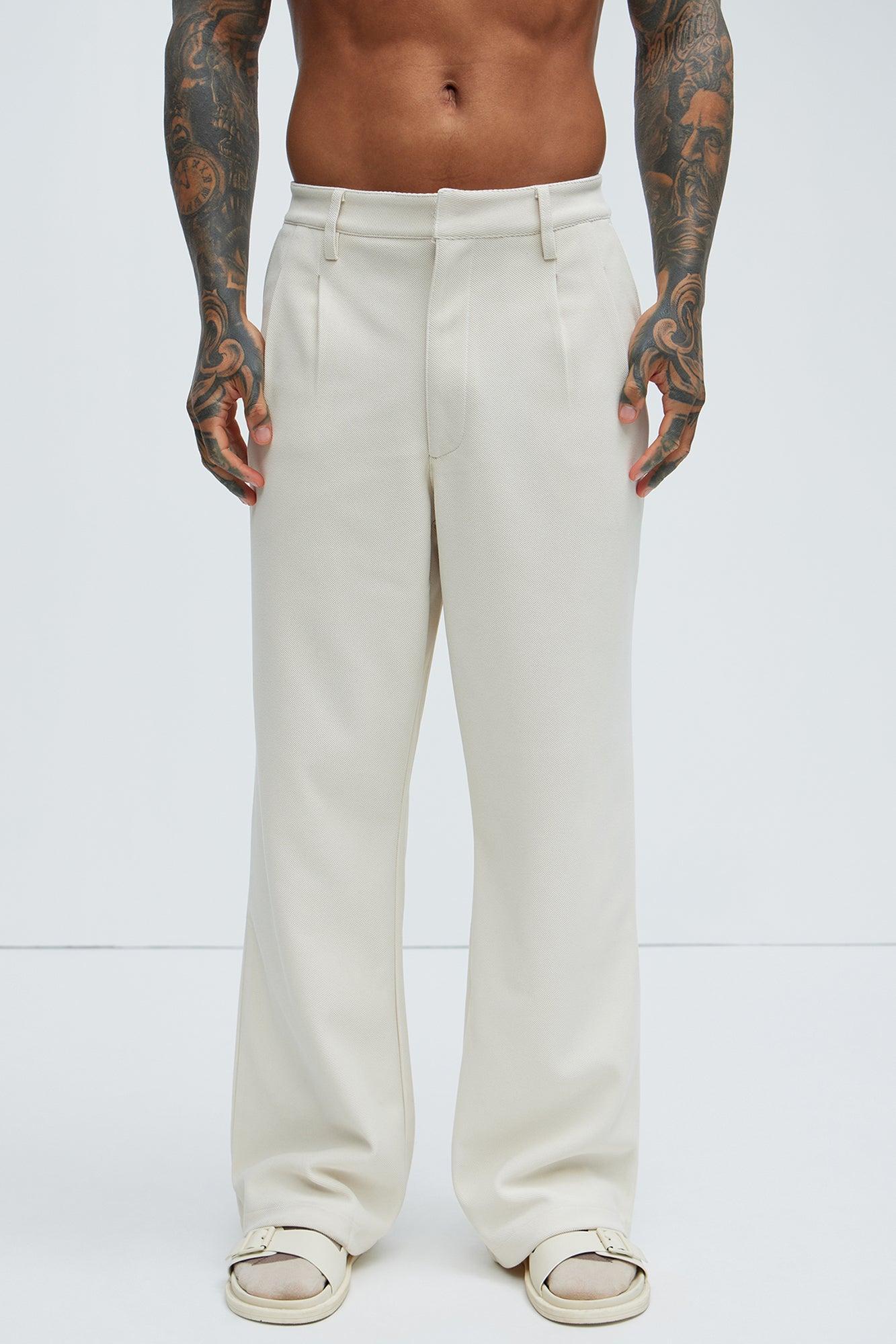 Turner Relaxed Trouser Pants - Cream Product Image