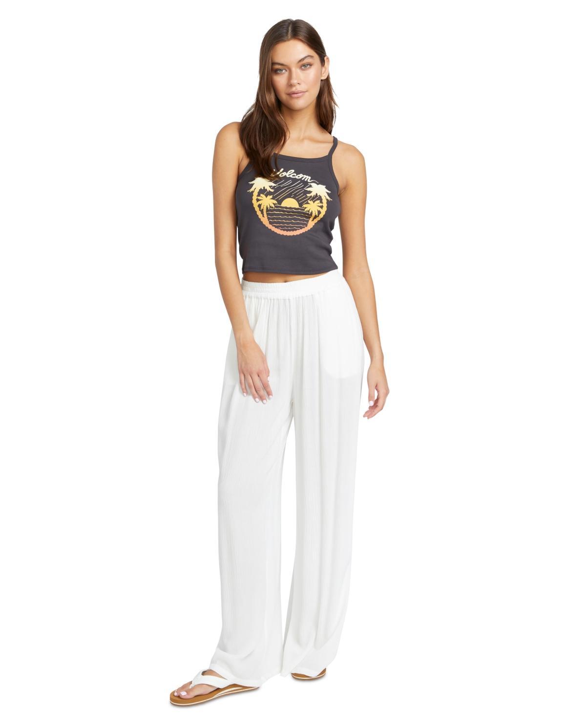 Volcom Juniors Stoneshine Wide-Leg Pants Product Image