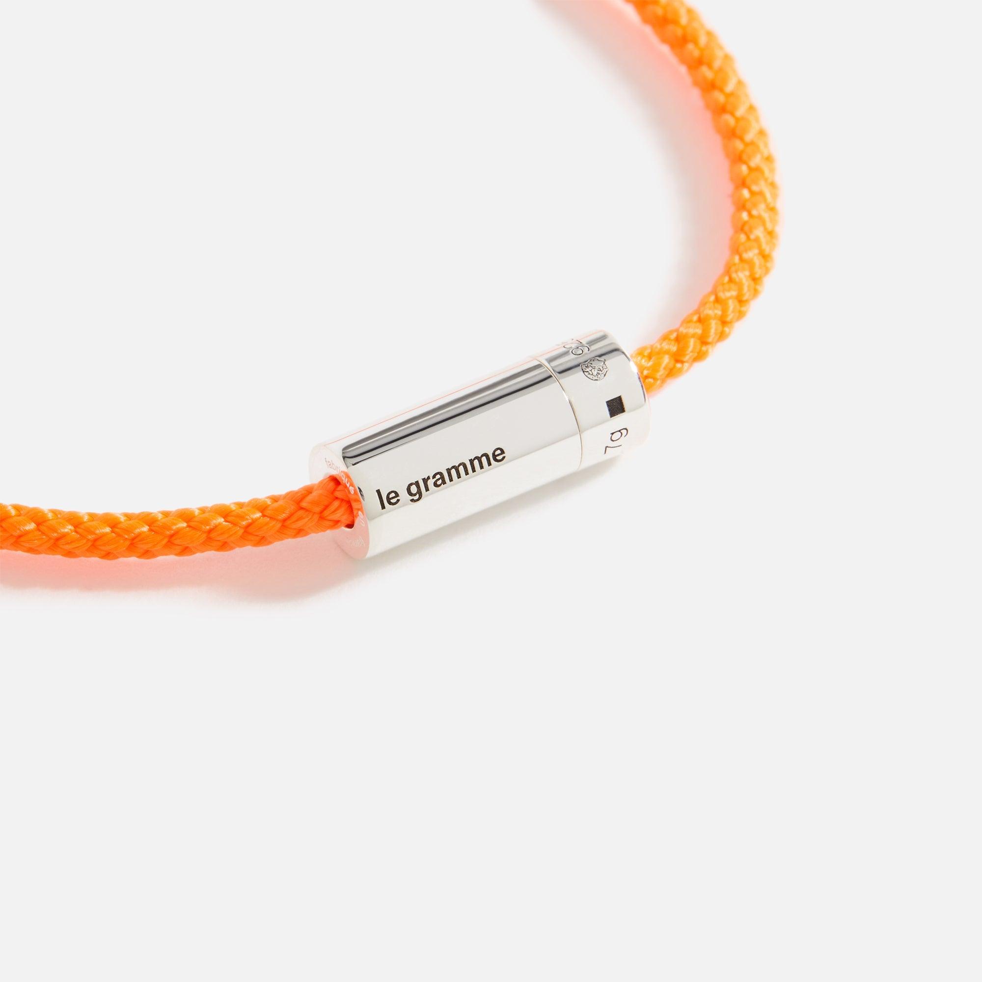 Le Gramme 7g Nato Cable Bracelet - Orange Male Product Image