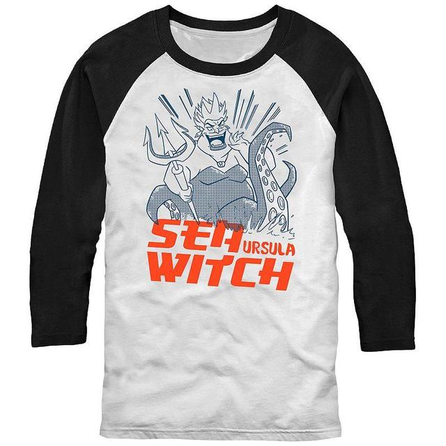 Disneys The Little Mermaid Mens Ursula Sea Witch Sketch Raglan Tee Product Image