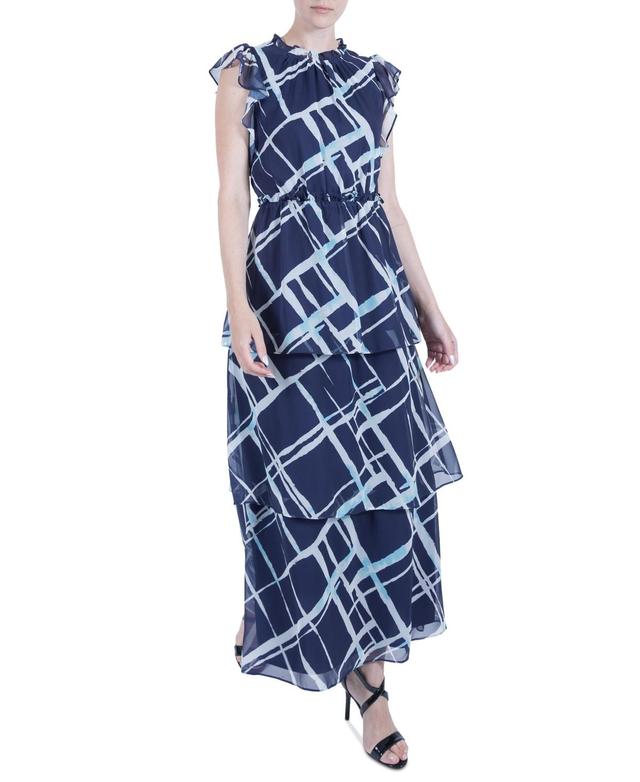 Julia Jordan Print Tiered Ruffle Dress Product Image