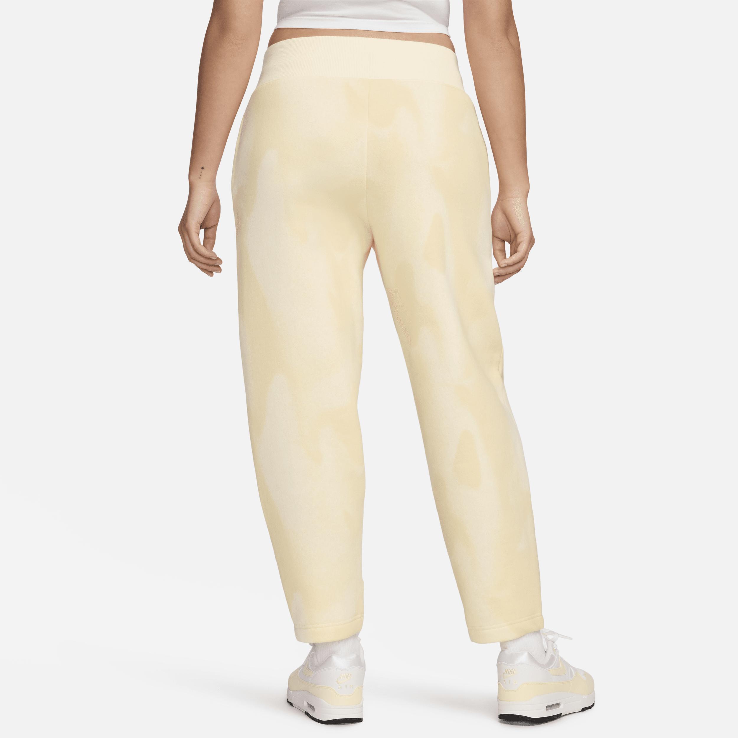 Nike Womens Cream Usmnt Phoenix Fleece High-Waisted Curve Pants Product Image