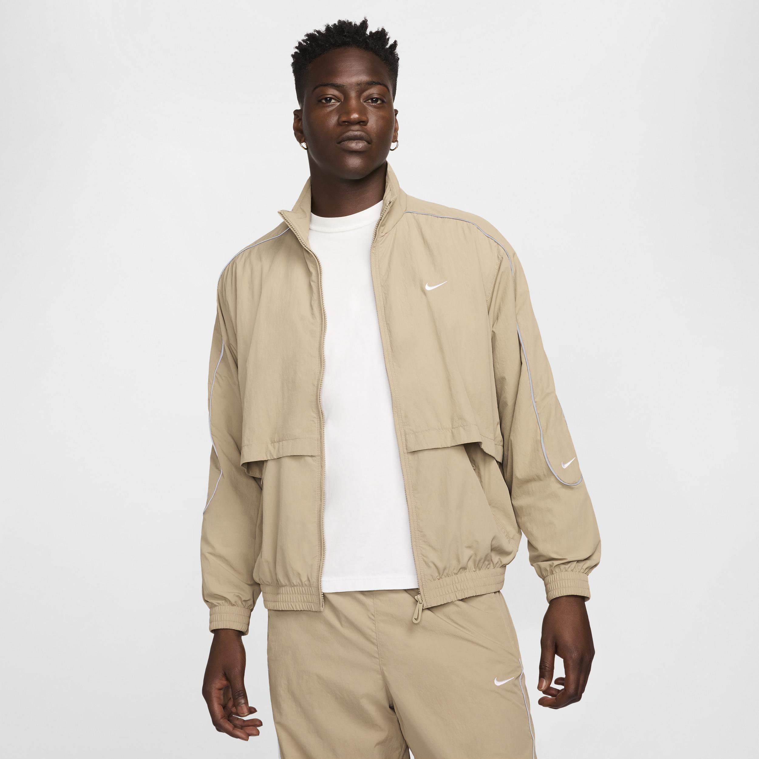 Men's Nike Sportswear Solo Swoosh Woven Track Jacket Product Image