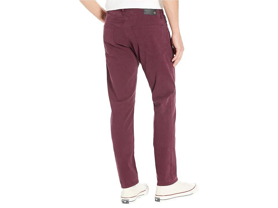 AG Jeans Tellis Modern Slim Leg Sueded Stretch Sateen Pants (Maroon Peak) Men's Casual Pants Product Image