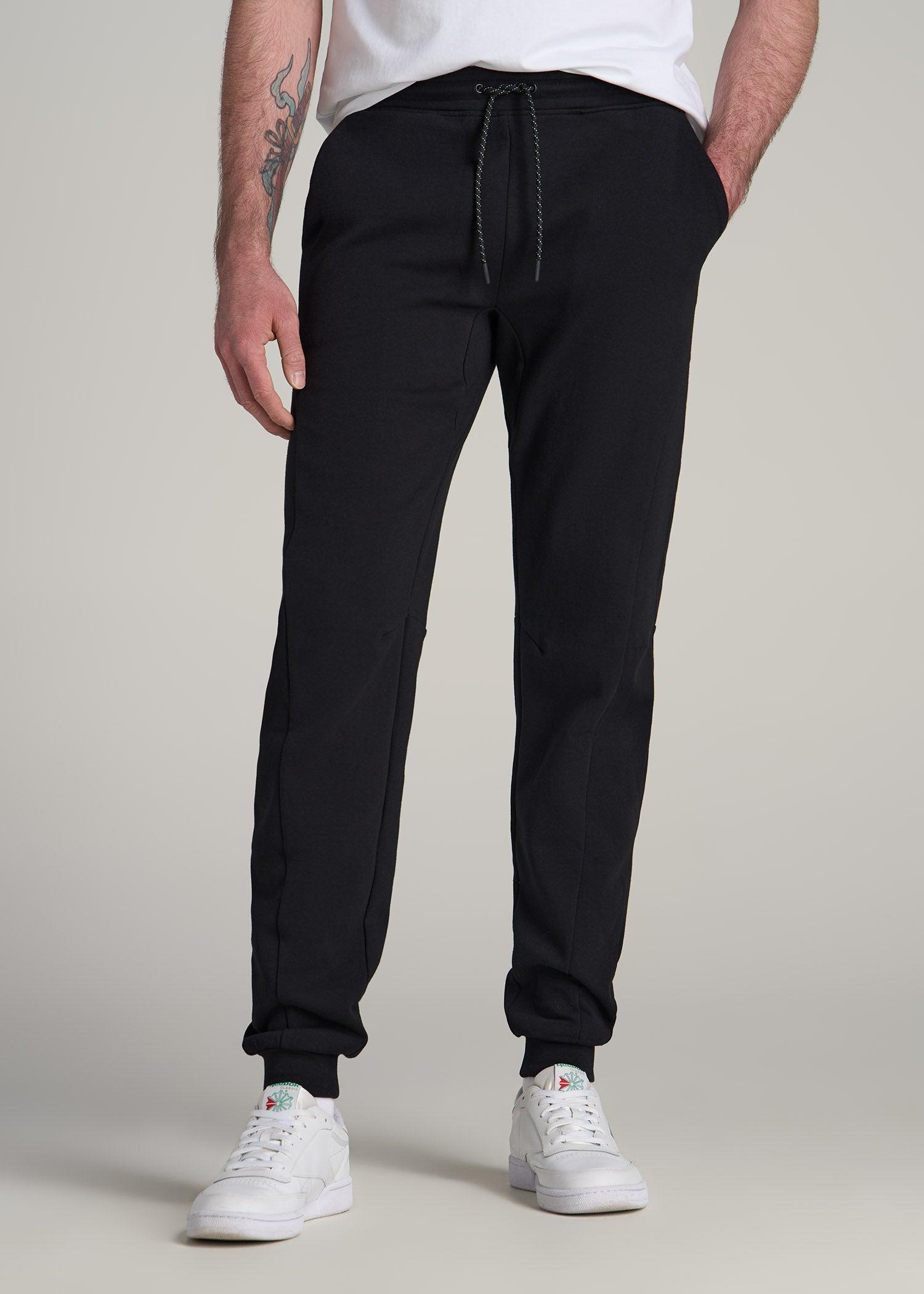 Tall Men's Utility Fleece Joggers in Black Male Product Image