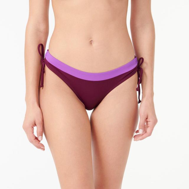 Colorblock string bikini bottom Product Image