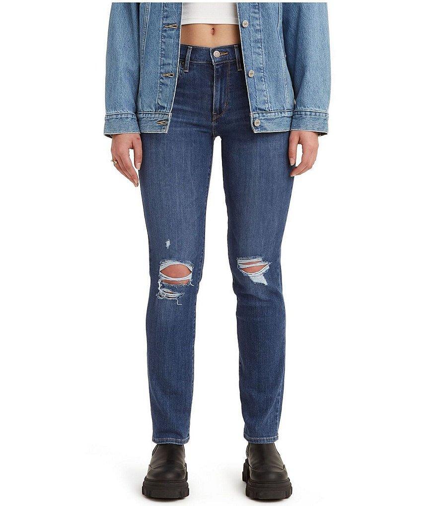 Levi's® 724 High Rise Straight Leg Destructed Jeans product image