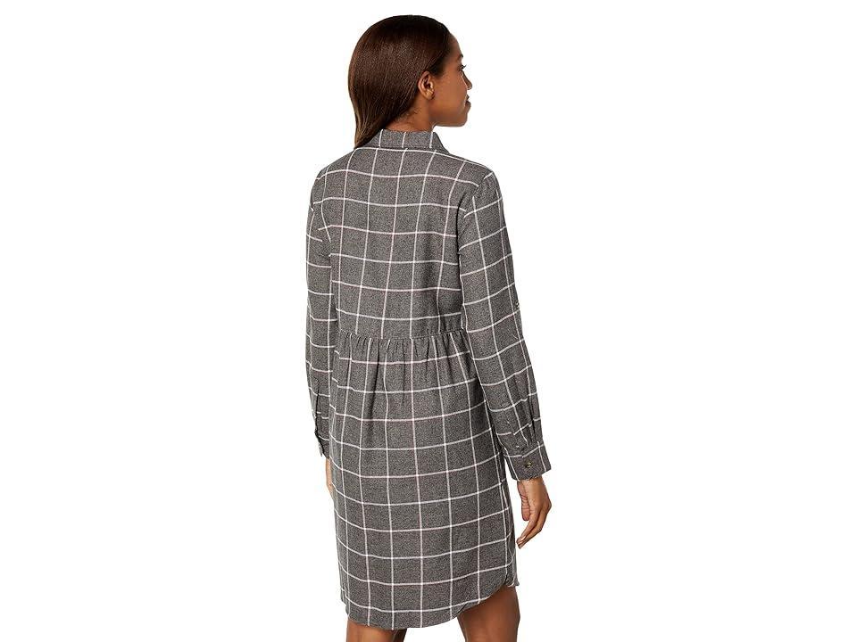 Hatley Cara Shirtdress (Charcoal Windowpane) Women's Clothing Product Image