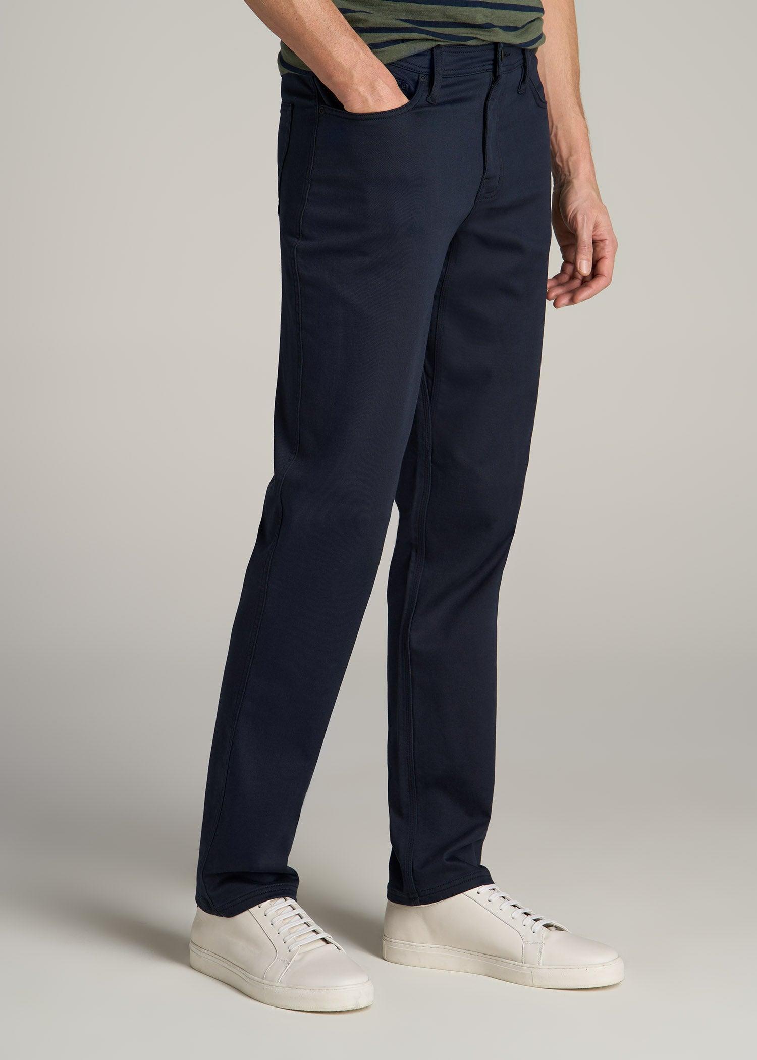 Everyday Comfort 5-Pocket TAPERED-FIT Pant for Tall Men in True Navy Product Image