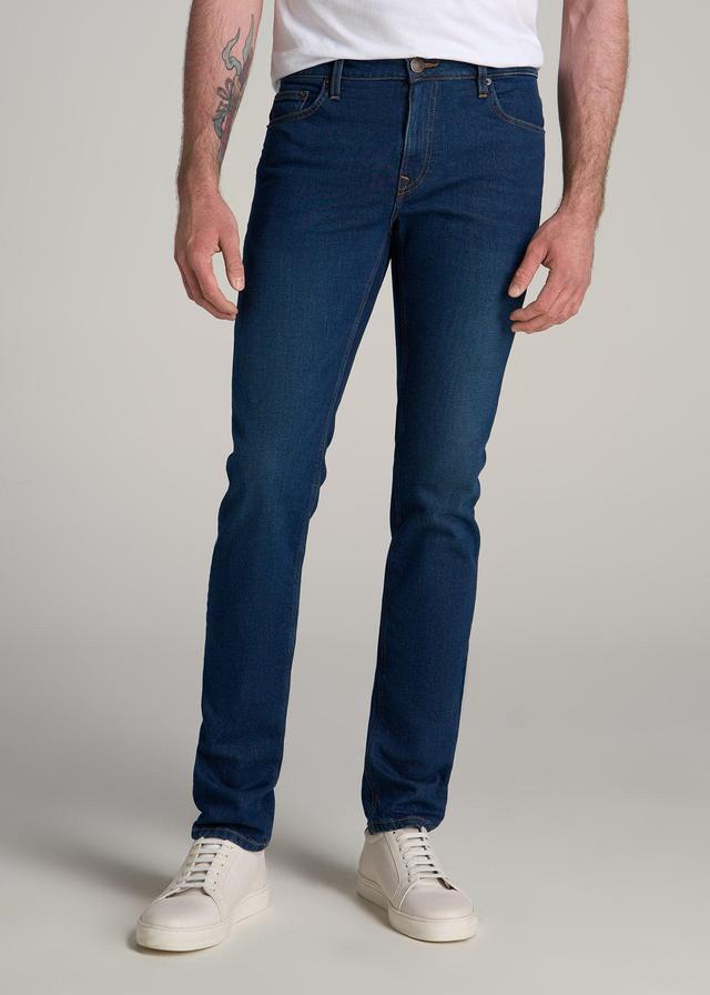 Americana Collection Dylan Slim Fit Jeans For Tall Men in Crown Blue Product Image