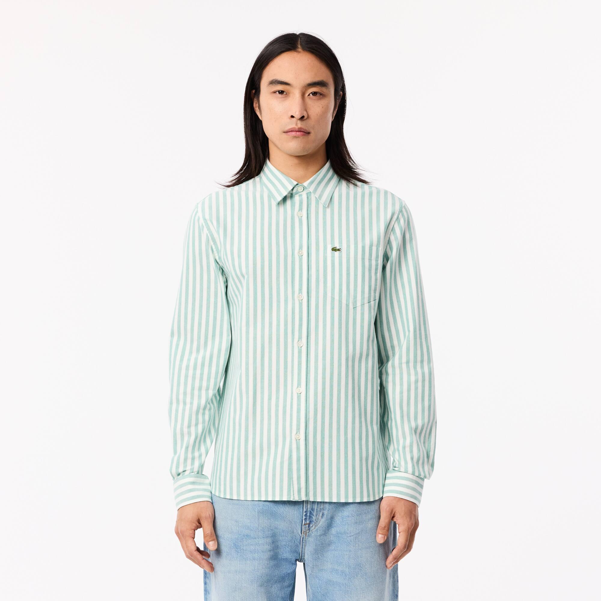 Regular Fit Striped Oxford Shirt Product Image