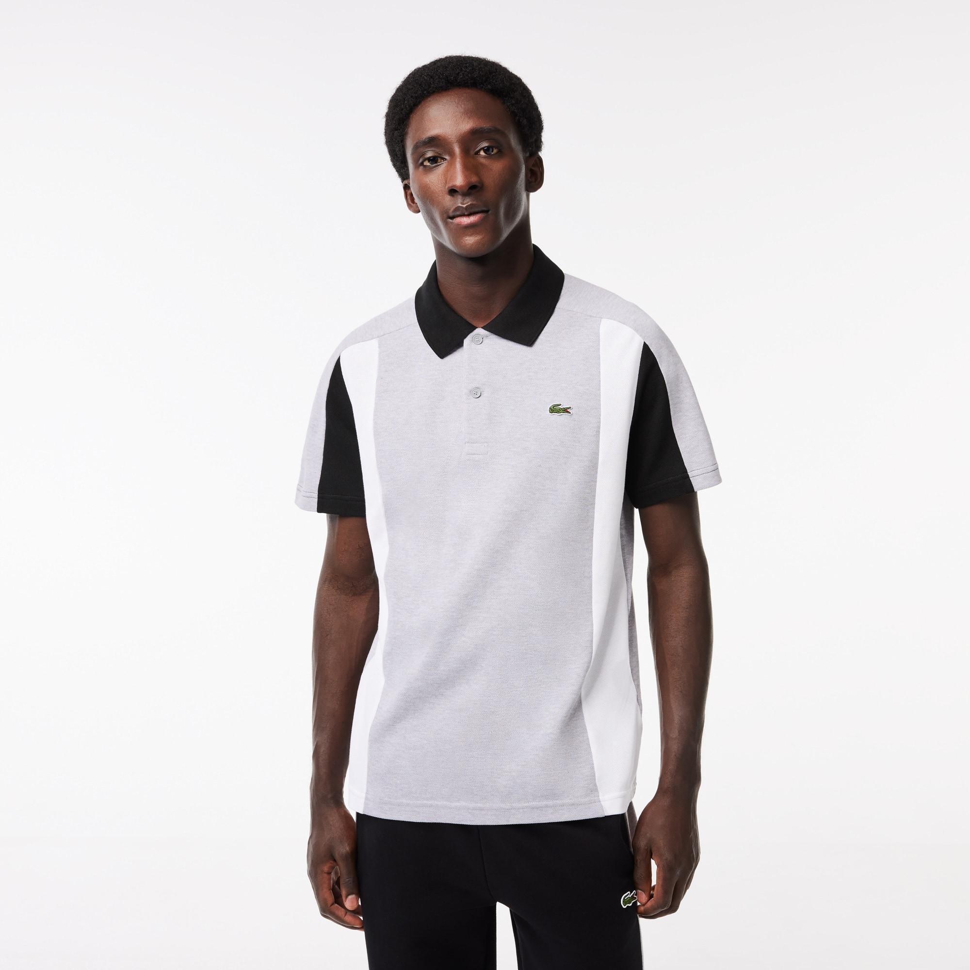 Men's Cotton Piqué Colorblock Polo Product Image