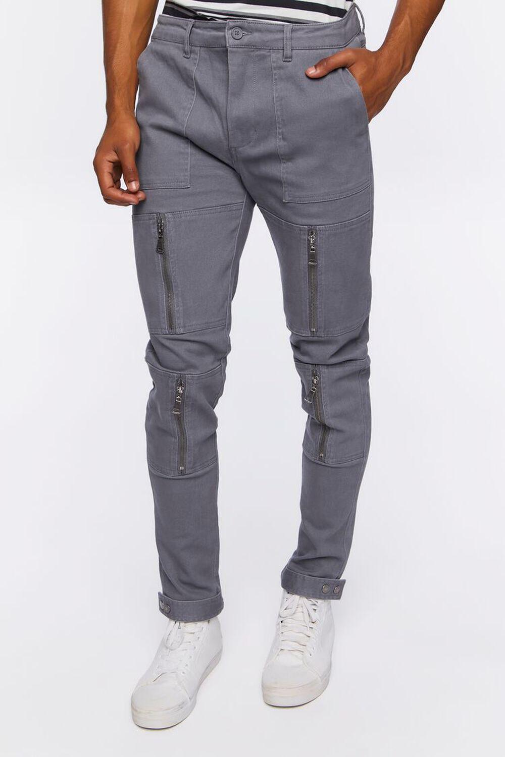 Zippered Skinny Pants | Forever 21 Product Image