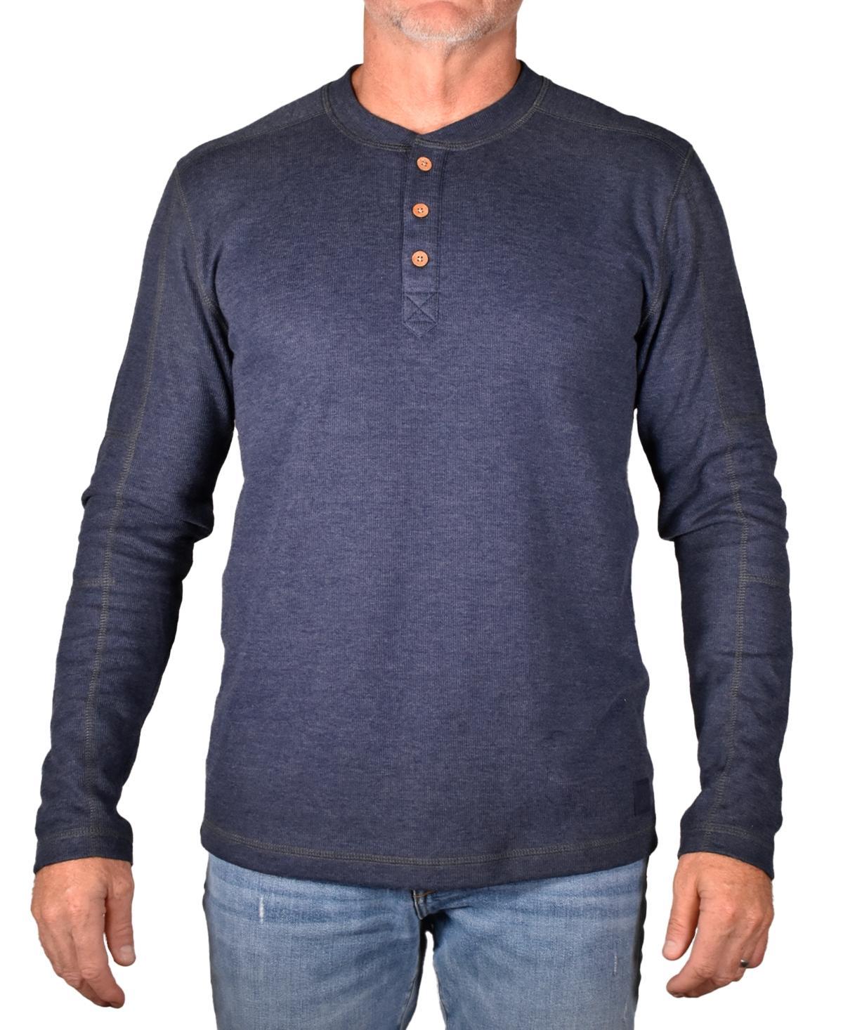 Vintage 1946 Mens Heathered Rib Stretch Henley T-shirt Product Image