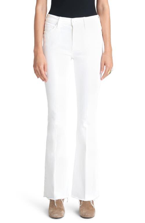 MOTHER High Waist Fray Hem Flare Jeans Product Image