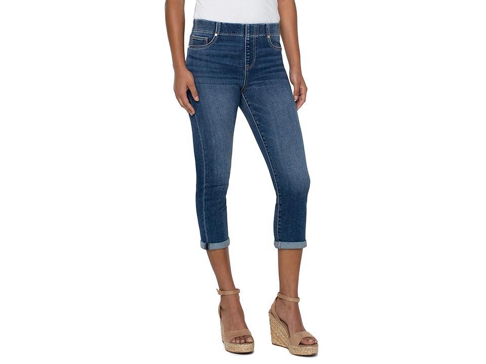 Liverpool Los Angeles Chloe Pull-On Cuffed Capri Skinny Jeans Product Image