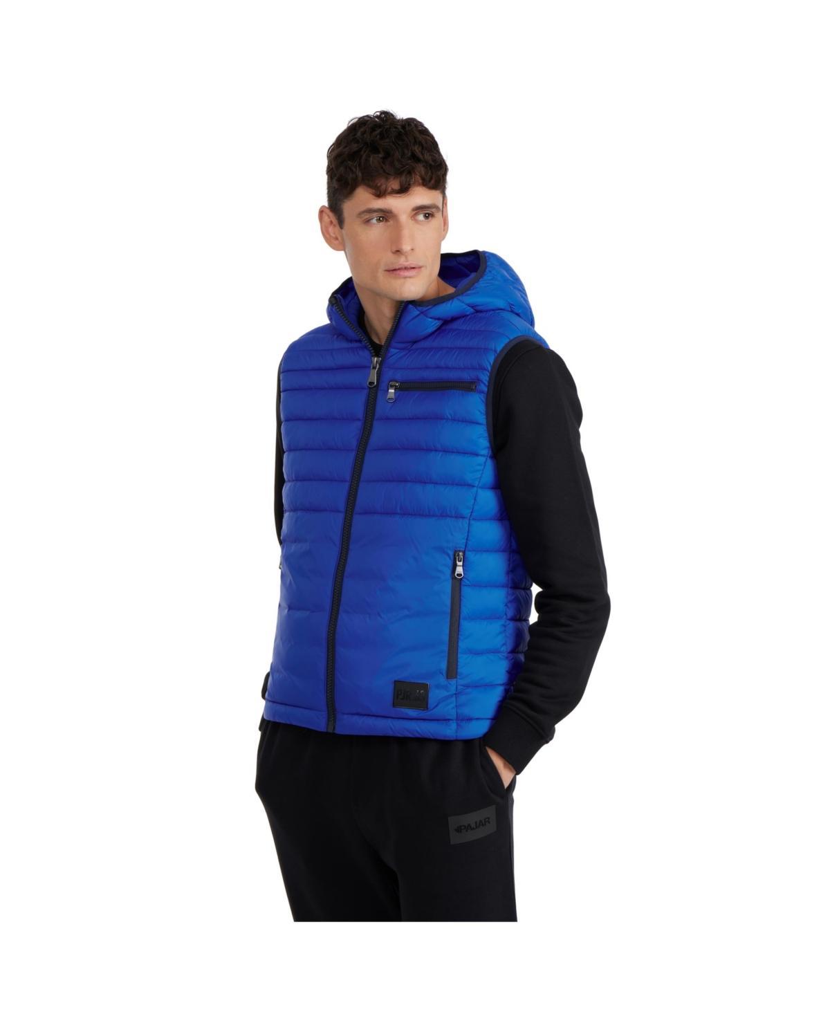 Pajar Mens Drew Puffer Vest with Fixed Hood - Atlantic blue Product Image