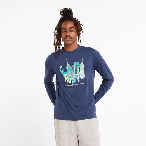 New Balance Men's NYC Marathon Graphic Long Sleeve Shirt Product Image