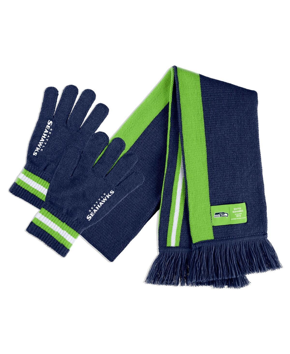 WEAR by Erin Andrews Seattle Seahawks Scarf and Glove Set Product Image