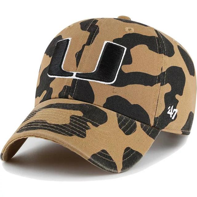 Womens 47 Miami Hurricanes Rosette Leopard Clean Up Adjustable Hat Product Image