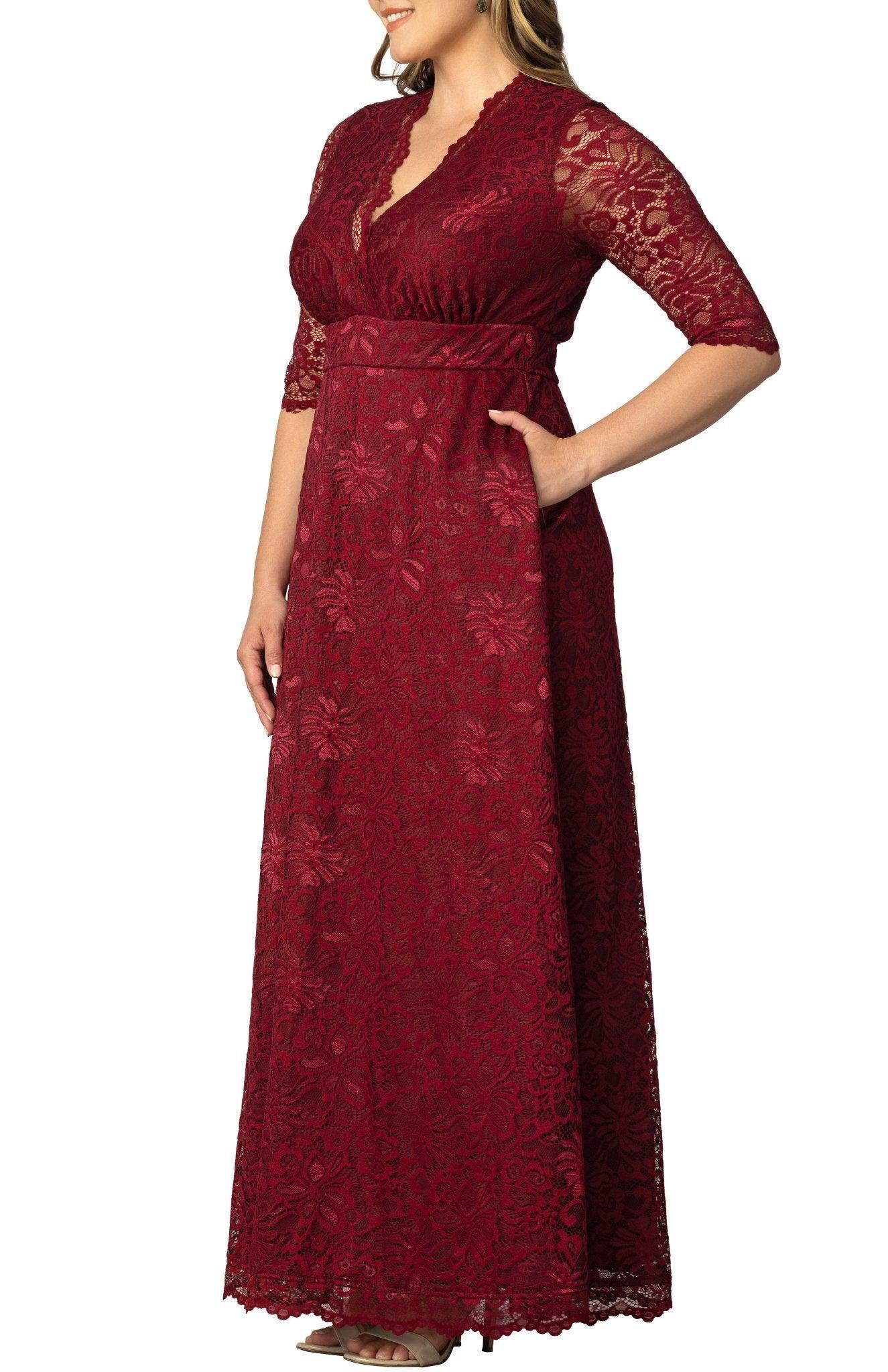 Maria Lace Evening Gown - Plus Product Image