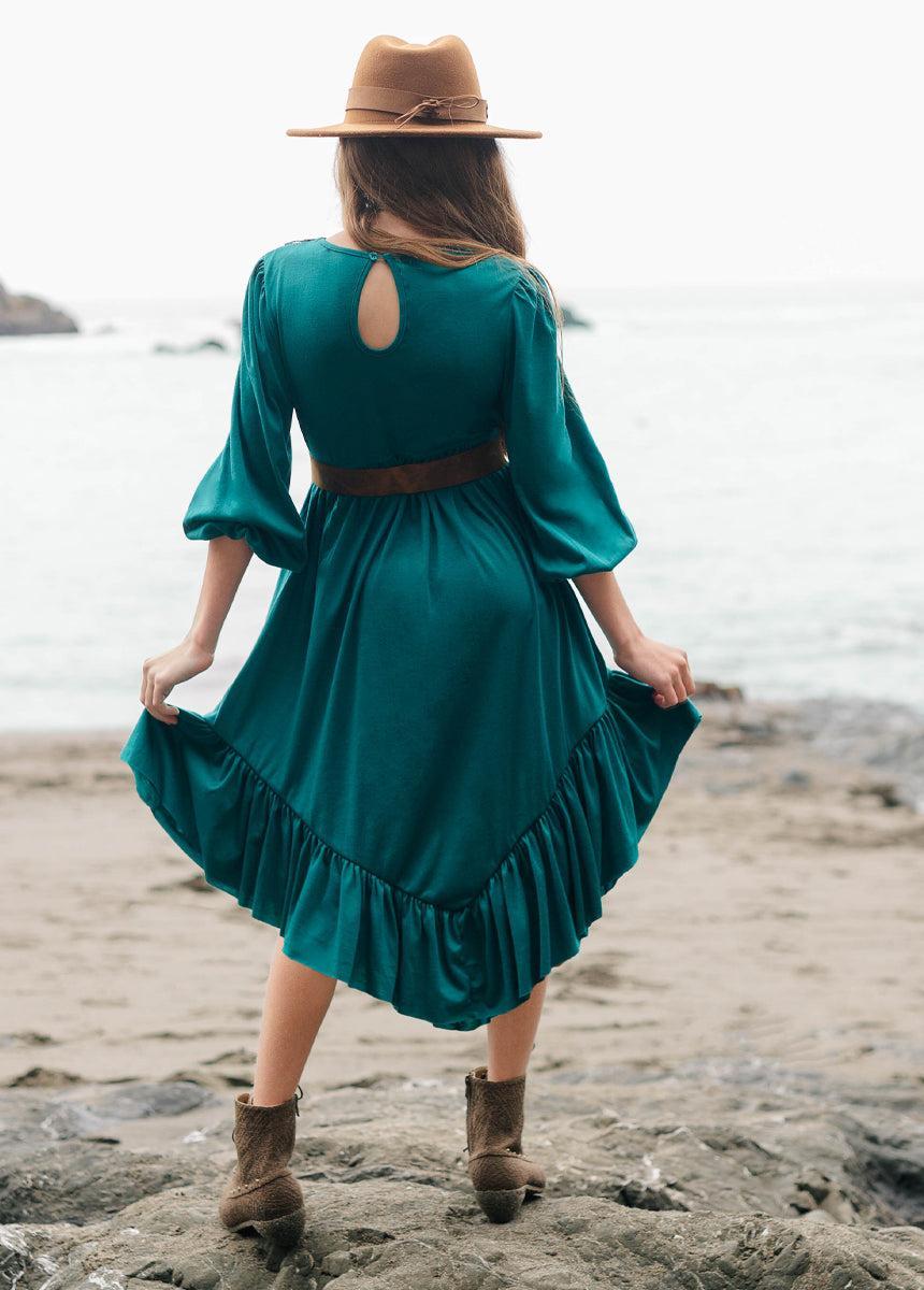 Tatum Dress in Teal Product Image