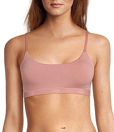 UGG Estella Scoop Neck Wireless Satin Elastic Band Adjustable Strap Bralette Product Image