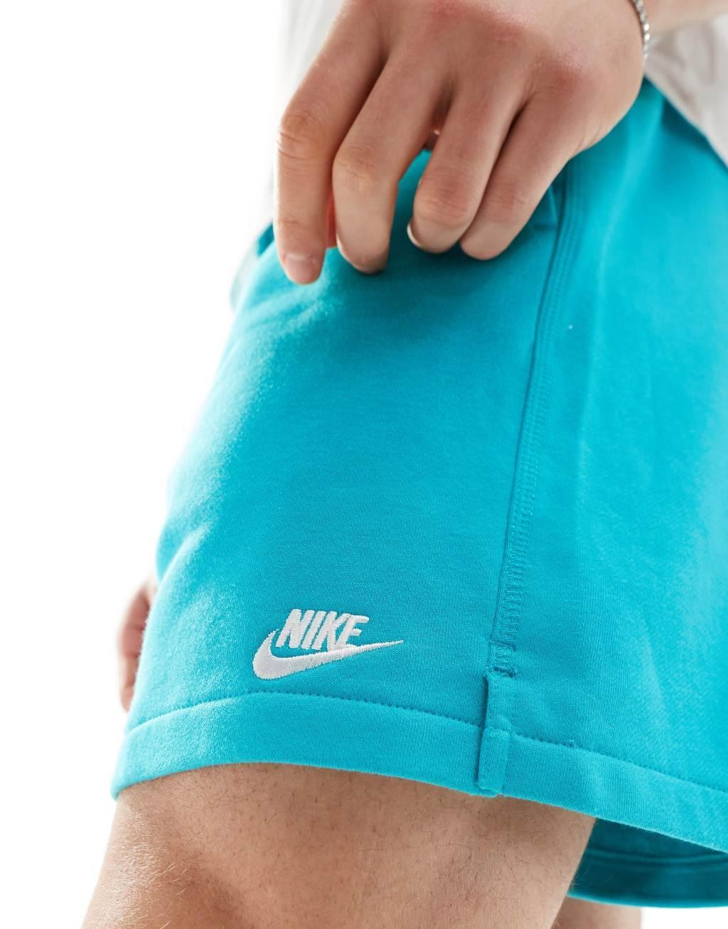 Nike Club French Terry shorts in blue Product Image