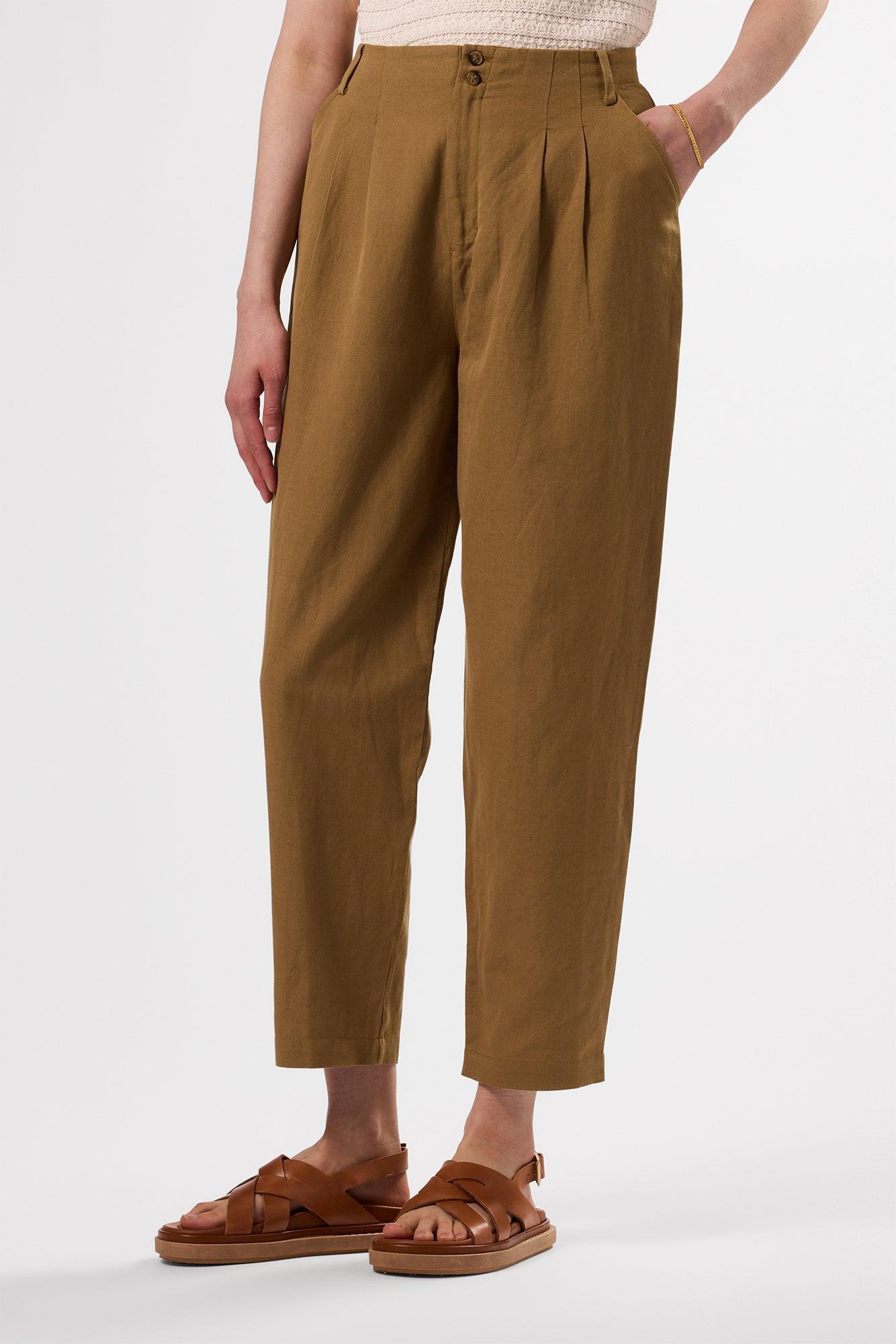 Larisa Cotton Linen Pant - Elm product image