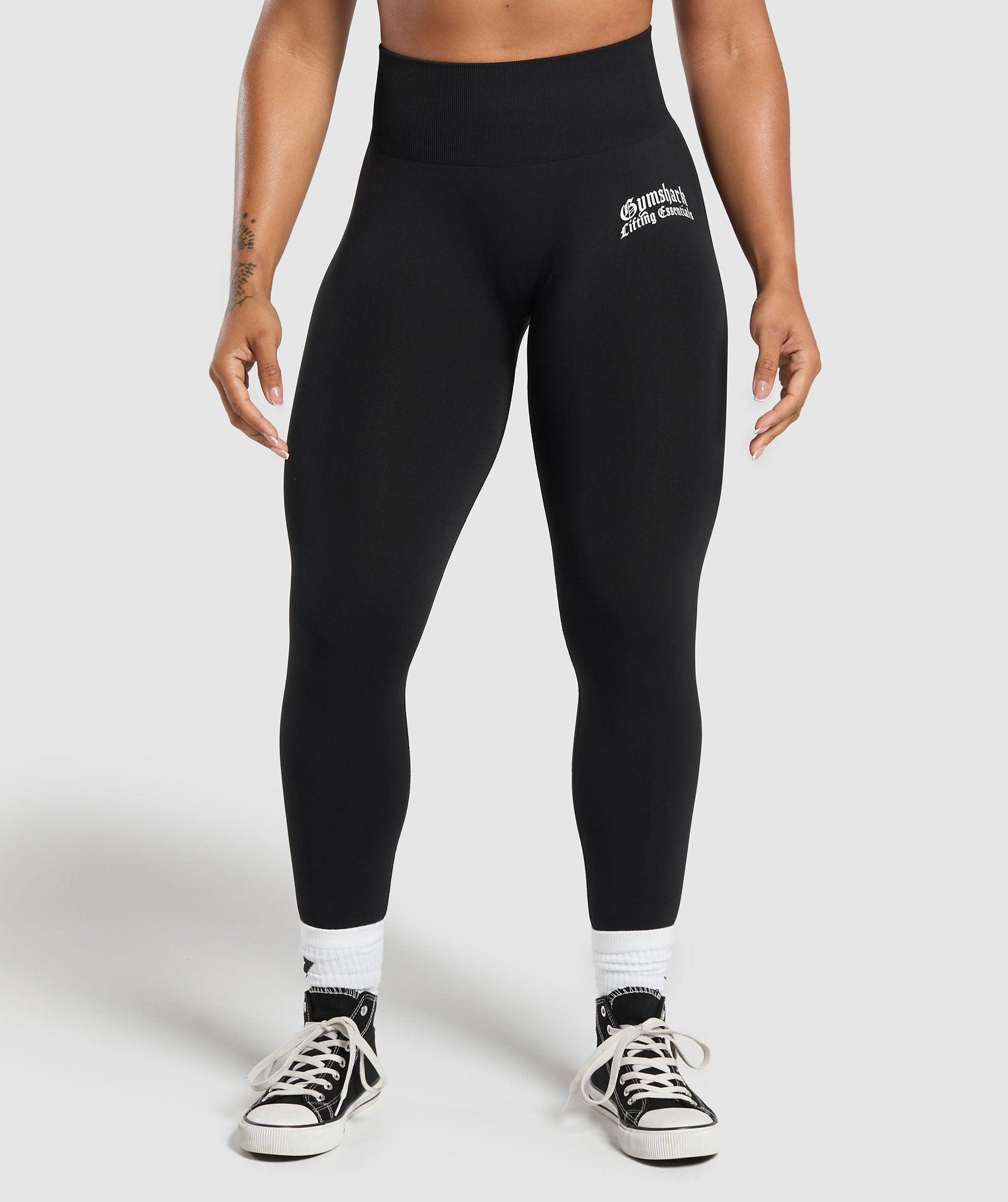 Gymshark Lifting Essentials Leggings - Black Female Product Image