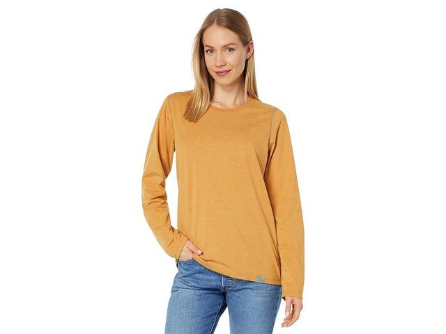 L.L.Bean Insect Shield Field Tee Long Sleeve (Dark Amber) Women's Clothing Product Image