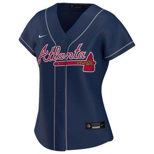 Womens Nike Navy Atlanta Braves Alternate Replica Team Jersey - Navy Product Image