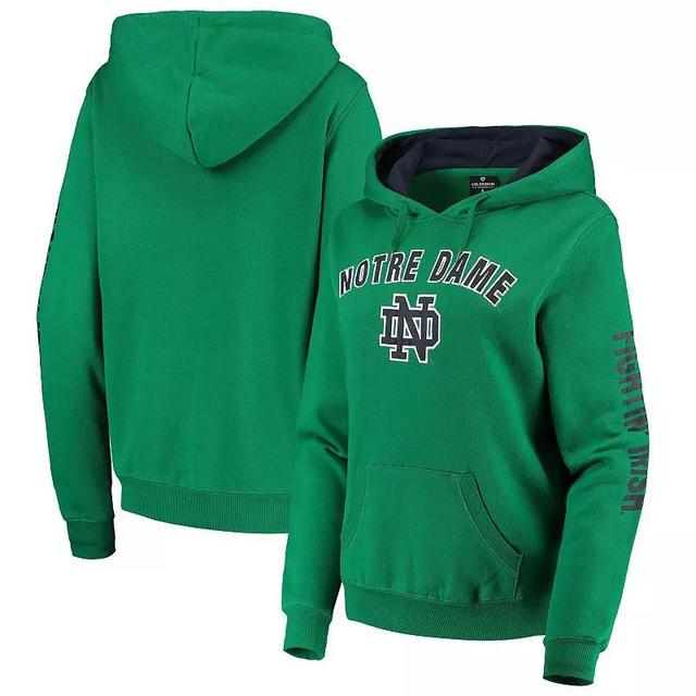 Womens Colosseum Notre Dame Fighting Irish Loud and Proud Pullover Hoodie Product Image