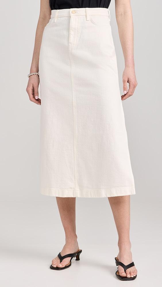 7 For All Mankind Midi Denim Skirt | Shopbop Product Image