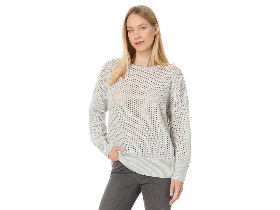 Eileen Fisher Crew Neck Sweater (Seasalt) Women's Sweater Product Image