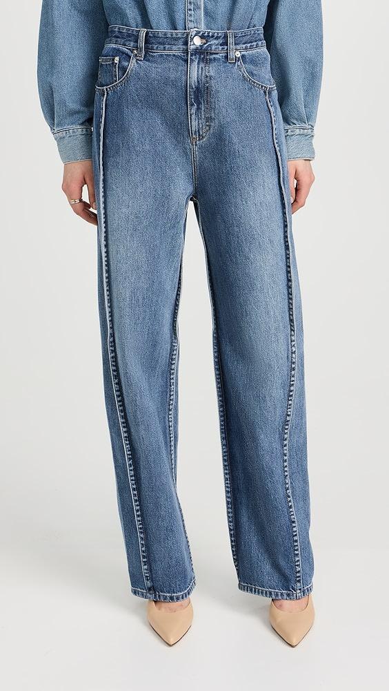 Tibi Tuck Jeans | Shopbop Product Image