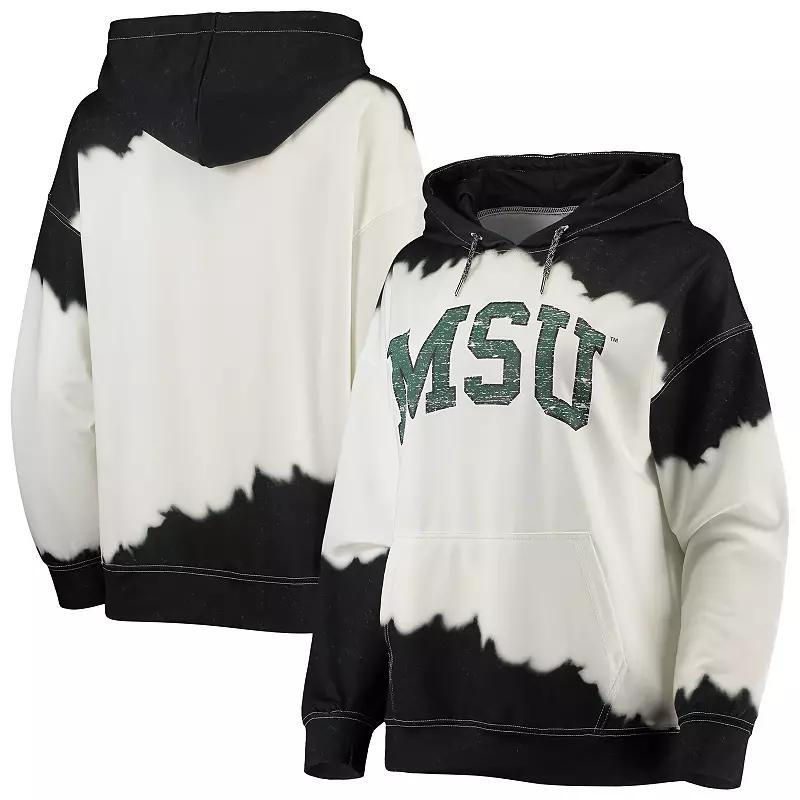 Womens Gameday Couture White Michigan State Spartans For the Fun Double Dip-Dyed Pullover Hoodie - White Product Image