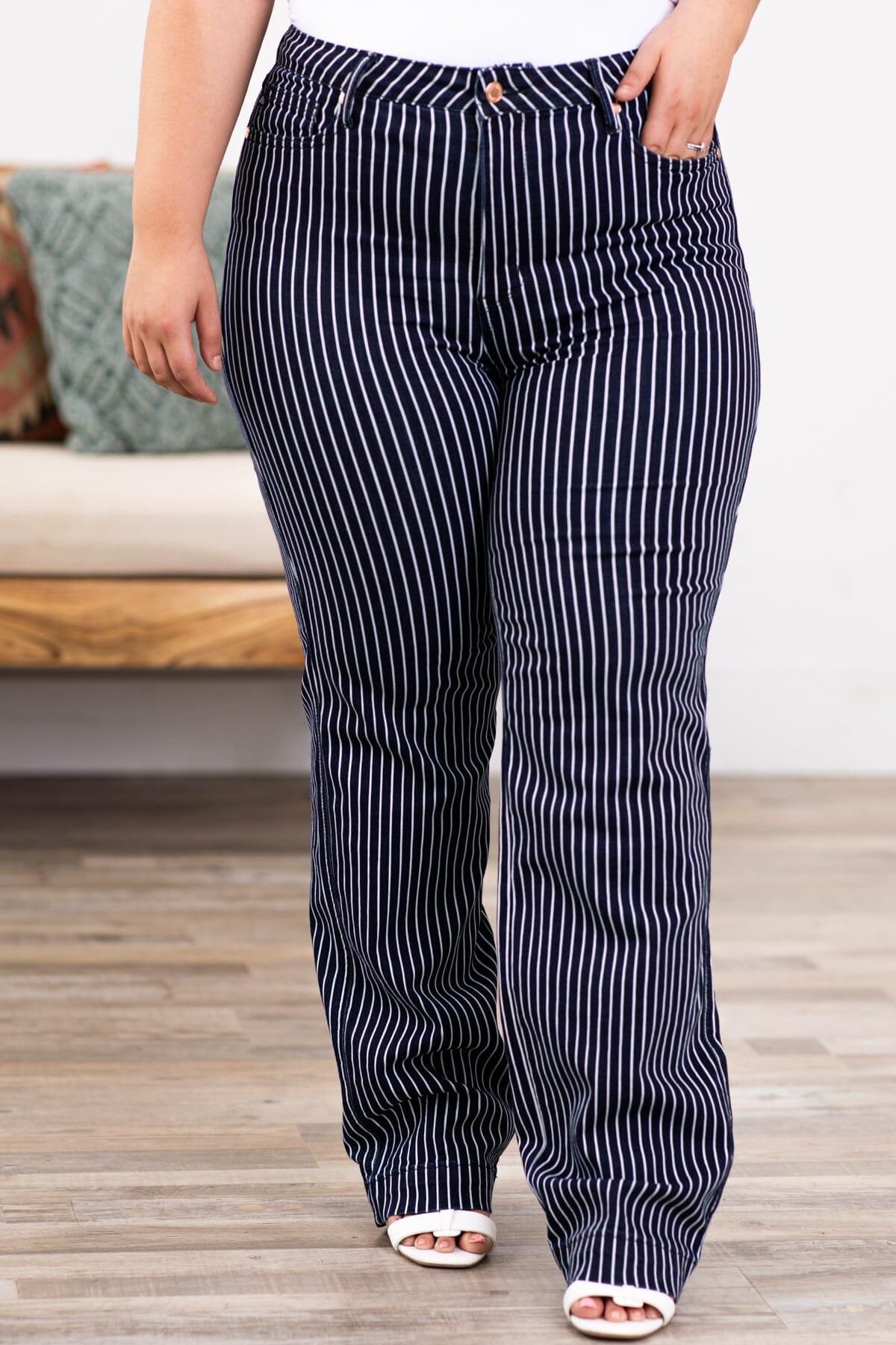 Judy Blue Tummy Control Stripe Jeans Product Image