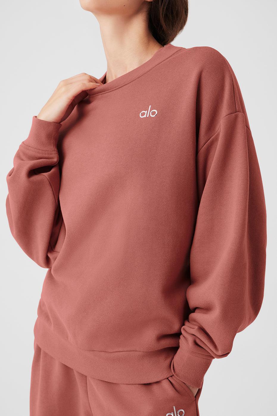 Accolade Crew Neck Pullover - Soft Terracotta Female Product Image