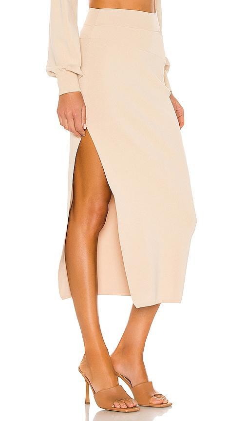 Michael Costello x REVOLVE Cut Out Knit Midi Skirt Size L, M, XL. Product Image