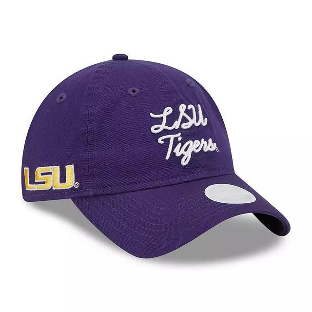 Womens New Era LSU Tigers Script 9TWENTY Adjustable Hat Product Image