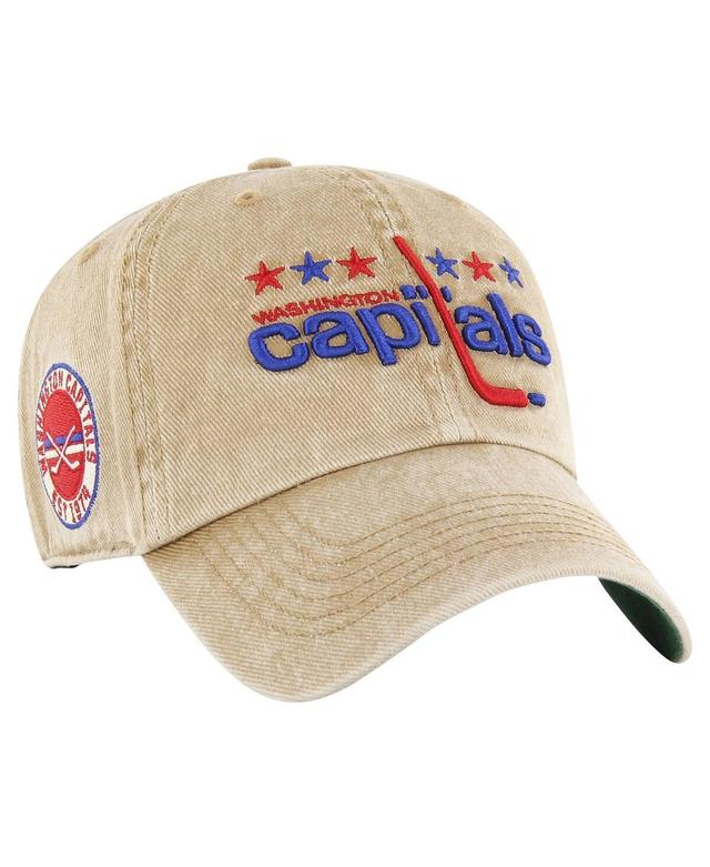 Mens 47 Khaki Washington Capitals Earldor Clean Up Adjustable Hat Product Image