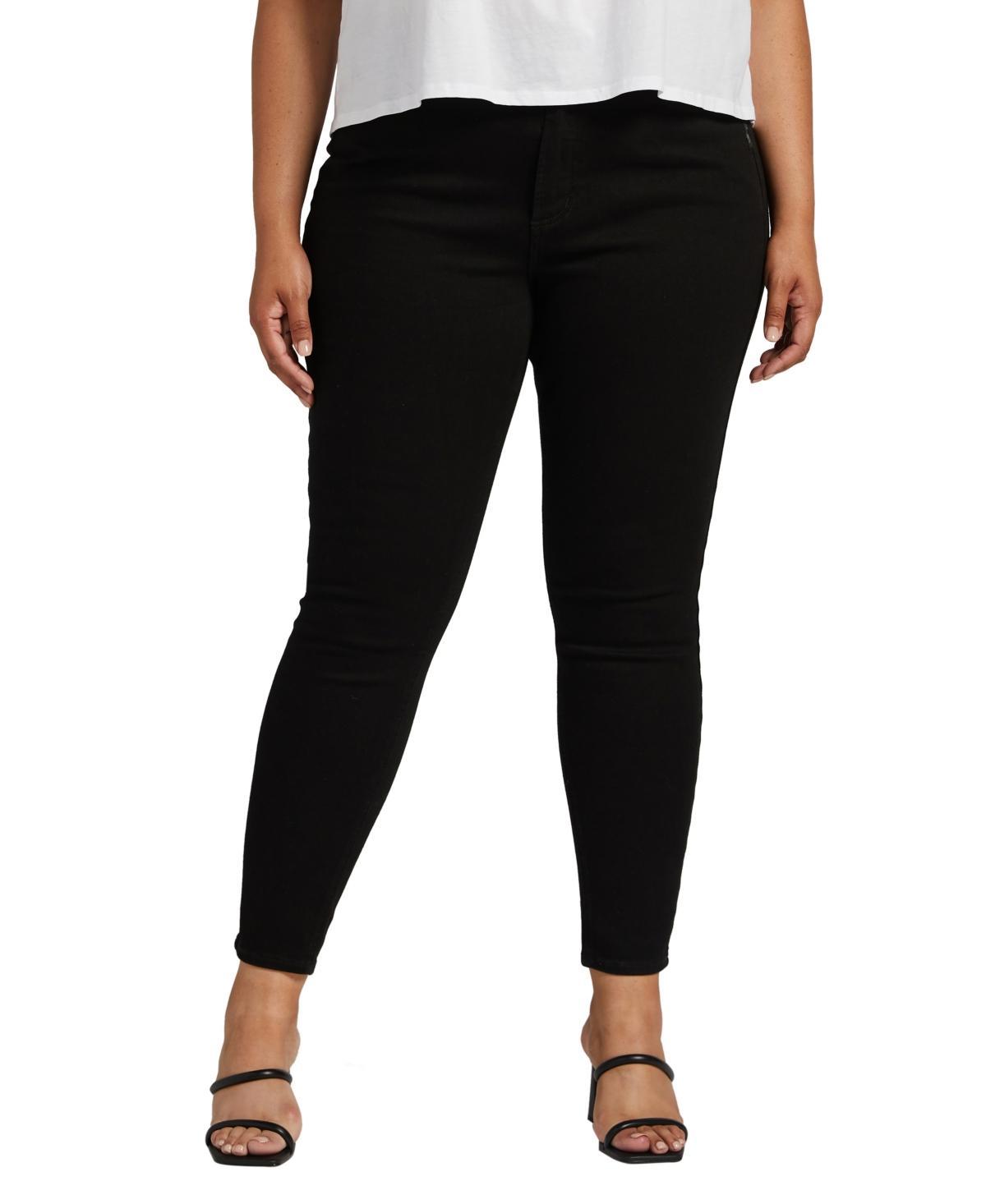 Silver Jeans Co. Plus Size Infinite Fit One Size Fits Three High Rise Skinny Jeans Product Image