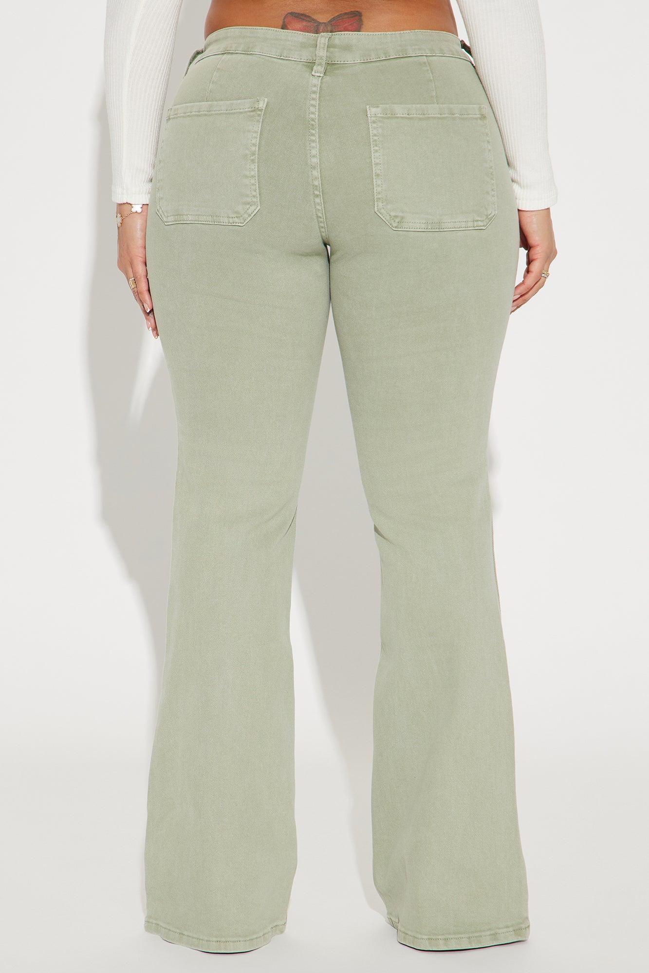 I Don't Care Flare Pant - Sage Product Image