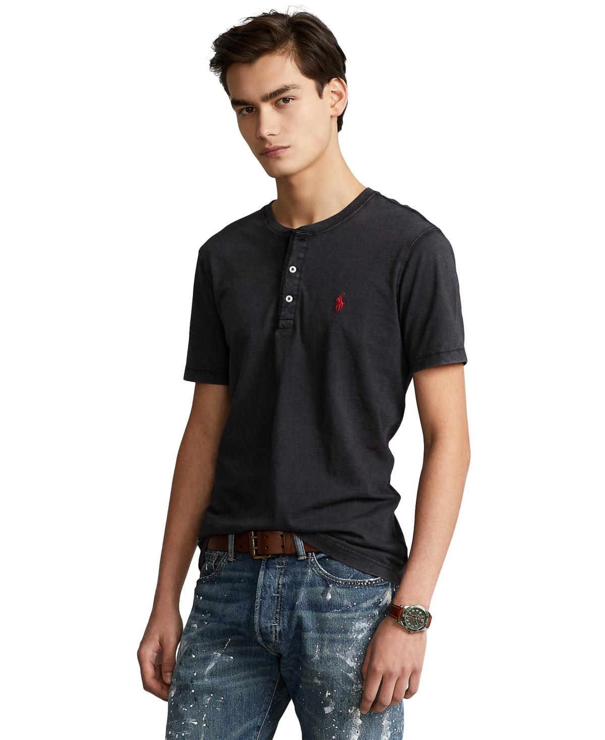 Polo Ralph Lauren Slub Jersey Short-Sleeve Henley -  S Product Image