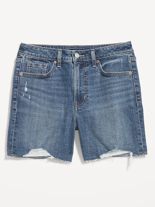 High-Waisted OG Jean Shorts -- 5-inch inseam Product Image