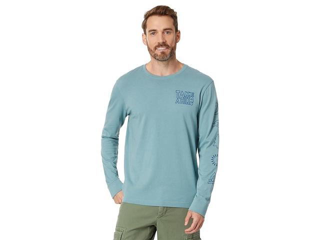 Life is Good Outdoor Icons Long Sleeve Crusher Tee (Smoky ) Men's Clothing Product Image